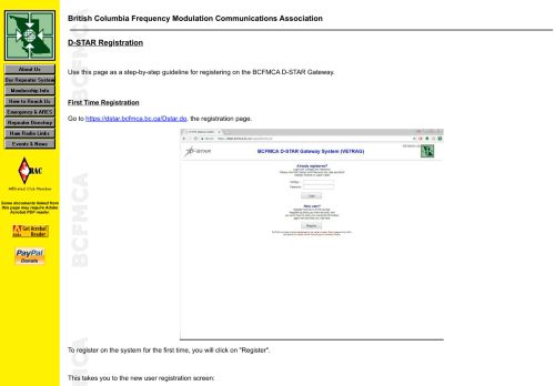 
                            12. BCFMCA - D-STAR Registration