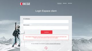 
                            13. BCGE: Login