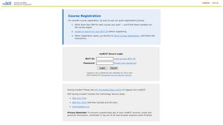 
                            3. BCIT Login - powered by SunGard Higher Education - myBCIT