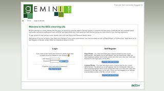 
                            5. BCS Gemini: Login to the site