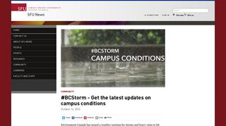 
                            2. #BCStorm - Get the latest updates on campus conditions - SFU News ...