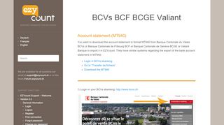 
                            8. BCVs BCF BCGE Valiant | - Support - EZYcount