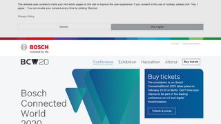 
                            4. BCW19 – Conference - Bosch Connected World