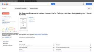 
                            10. Bd. Aus dem Bilderbuche meines Lebens. Stefan Fadinger. Aus dem ...