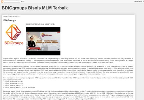 
                            7. BDIGgroups Bisnis MLM Terbaik