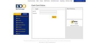 
                            8. BDO Unibank, Inc. - Cash Card Online