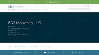 
                            10. BDS Marketing, LLC Company Profile | Key Contacts, Financials ...