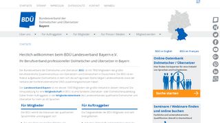 
                            1. BDÜ Landesverband Bayern eV: BY