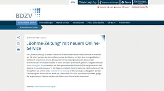 
                            10. BDZV: „Böhme-Zeitung“ mit neuem Online-Service