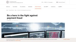 
                            9. Be a hero in the fight against payment fraud | SWIFT