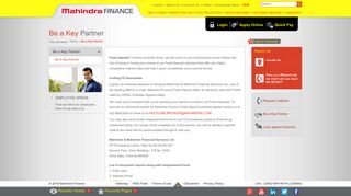 
                            8. Be a Key Partner - Mahindra Finance