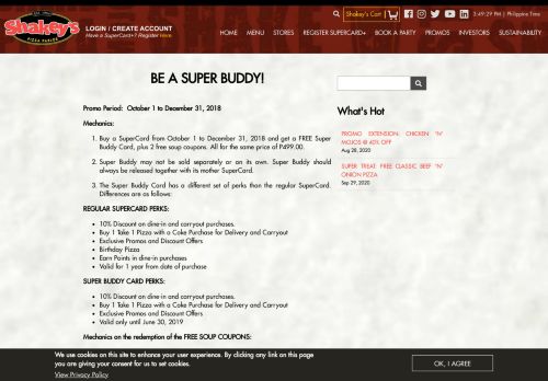 
                            4. BE A SUPER BUDDY! | Shakey's Site