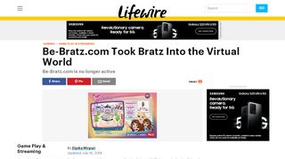 
                            6. Be-Bratz.com Took Bratz Into the Virtual World - Lifewire