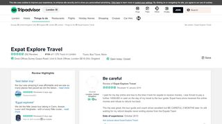 
                            5. Be careful - Review of Expat Explore Travel, London, England ...