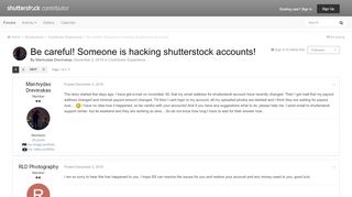 
                            2. Be careful! Someone is hacking shutterstock accounts ...