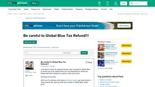 
                            6. Be careful to Global Blue Tax Refund!!! - Paris Message ...