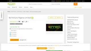 
                            7. Be Fortune Nigeria Limited - Nigerias Information Portal, Nigeria ...