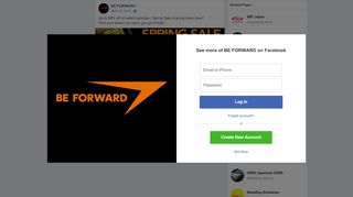 
                            4. BE FORWARD - Up to 90% off of select vehicles-- Spring... | Facebook