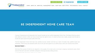 
                            3. Be Independent Home Care Team