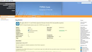 
                            3. BE Login with 8.7.11 and Firefox Quantum Browser ... - TYPO3 Forge