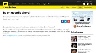 
                            1. Be On Geordie Shore! | MTV UK