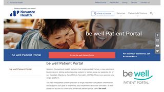 
                            4. be well Patient Portal - Danbury Hospital