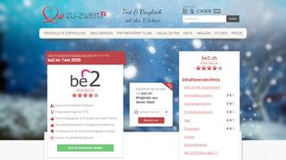 
                            4. be2.ch im Test 2019 - Abzocke oder echte Dates? - ZU-ZWEIT.ch