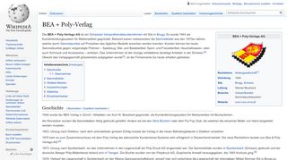 
                            12. BEA + Poly-Verlag – Wikipedia