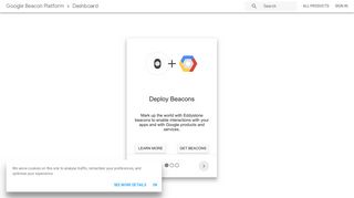 
                            4. Beacon Dashboard | Google Developers