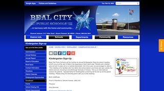 
                            13. Beal City Public Schools - Kindergarten Sign-Up