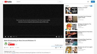 
                            6. Beam Broadcasting on Xbox One and Windows 10 - YouTube