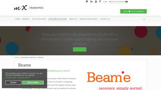 
                            7. Beame. Tracking, simply sorted. | Solutions | MiX Telematics