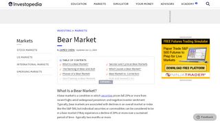 
                            11. Bear Market - Investopedia
