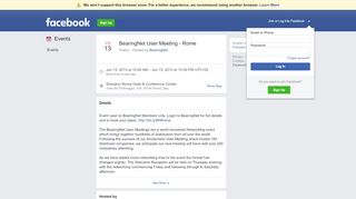 
                            8. BearingNet User Meeting - Rome - Facebook