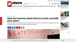 
                            4. Beate Uhse nach der Insolvenz: Der Erotik-Händler ist zurück ... - Stern