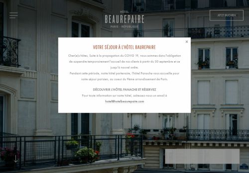 
                            9. Beaurepaire Hotel Paris *** | OFFIZIELLE WEBSITE | Modernes ...