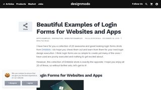 
                            13. Beautiful Examples of Login Forms for Websites and Apps ...