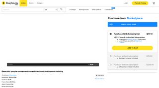 
                            11. Beautiful purple sunset and incredible clouds half round visibility Stock ...
