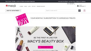 
                            9. Beauty Box - Monthly Subscription - Macy's