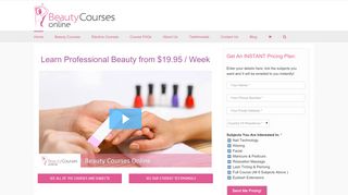 
                            2. Beauty Courses Online - Complete your beauty course at home today