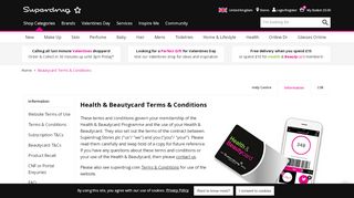 
                            7. Beautycard Terms & Conditions | Superdrug