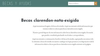 
                            10. becas clarendon nota exigida - Becas 2019