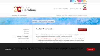 
                            7. Becas de movilidad de profesorado - Fundación Carolina