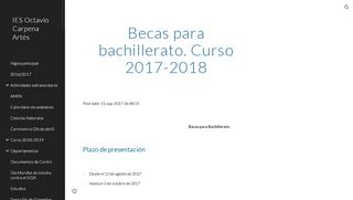 
                            11. Becas para bachillerato. Curso 2017-2018 - Google Sites