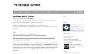 
                            7. Becas para el grado de psicología - Víctor Arbiol Martínez