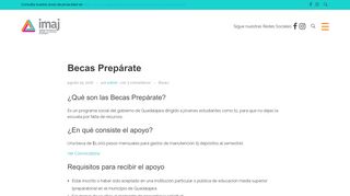 
                            6. Becas Prepárate - imaj guadalajara