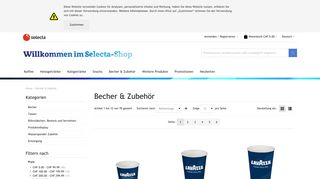 
                            6. Becher & Zubehör bei Selecta online bestellen