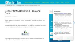 
                            3. Becker CMA Review: 3 Pros and Cons - I Pass The CMA Exam!