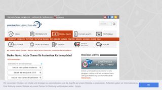 
                            7. Becker Navis: letzte Chance für kostenlose Kartenupdates ...
