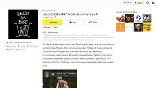 
                            13. Beco Da Bike #47: Roda De Conversa 2.0 Beco Da Bike podcast